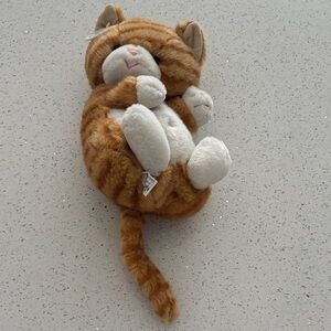 Russ Berrie Tabby Orange Striped Cat Kitten Kitty Plush Stuffed Animal Vintage